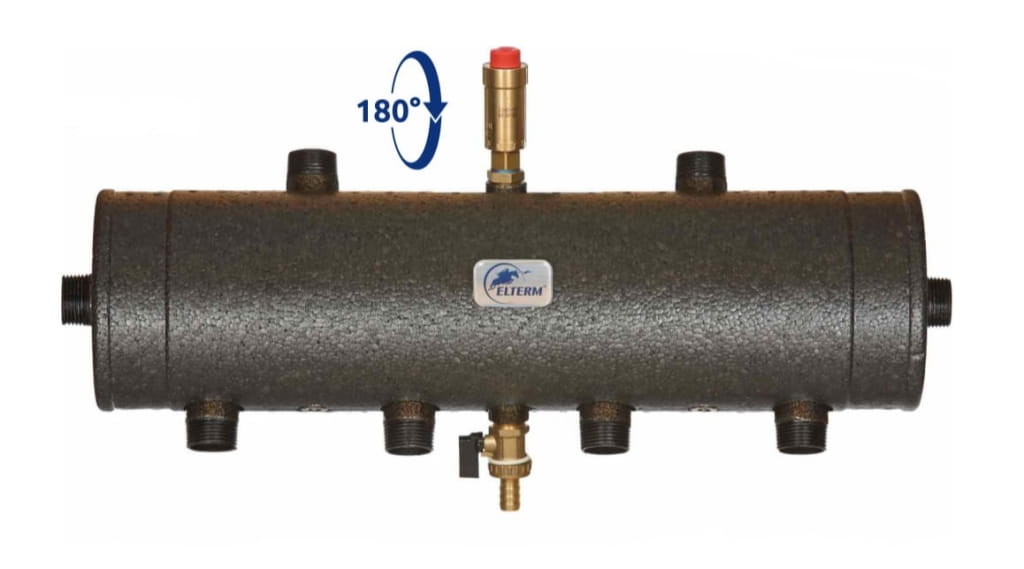 Elterm Sprzęgło-kolektor hydrauliczny SKE 2DC+ Condens 55 kW ...